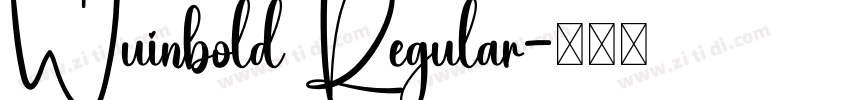 Wuinbold Regular字体转换